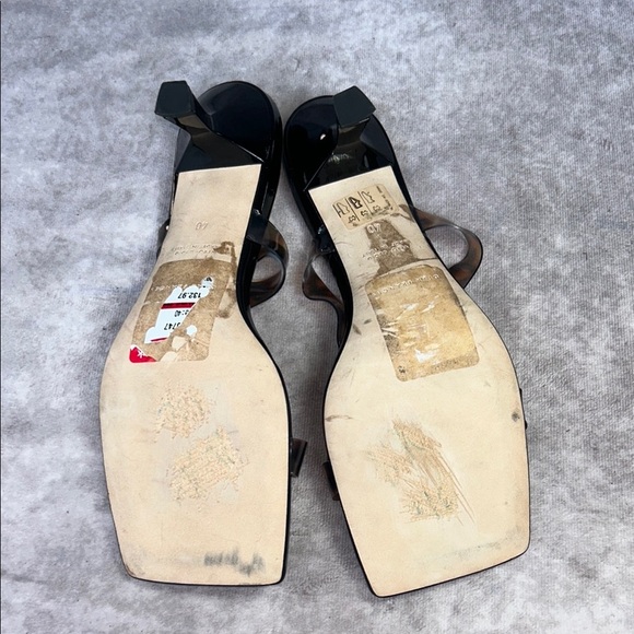 GUC Dear Frances Black Brown Tortoise Shell Rain Sandal EU 40 - Picture 12 of 15